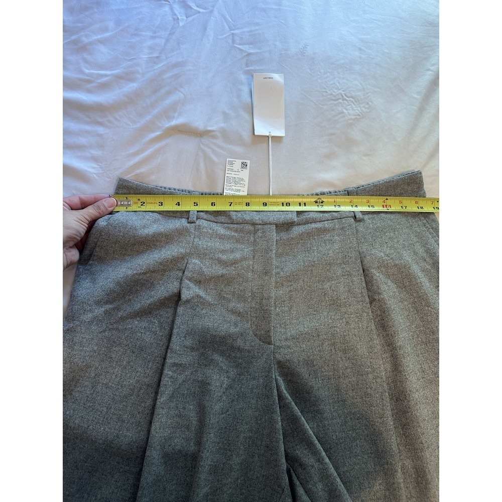 BOSS Hugo Boss Women’s Gray Wool-Blend Trousers Jogger Waist Size 14 NWT - Picture 3 of 14